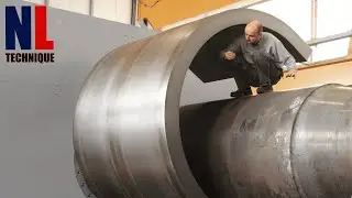 Cool And Creative Giant Metal Bending Process With Modern Machines And Skillful Workers