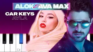 Alok & Ava Max - Car Keys (Ayla) (Piano Tutorial)