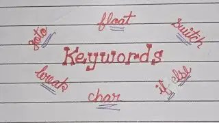 What are Keywords? Keywords in C++.  