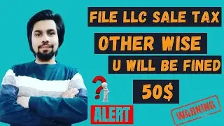 File Sales Tax .. 50$ Fine late | LLC Owner Seller Must Watch | Amazon Wholesale fba