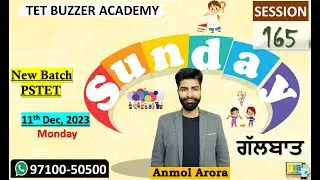 Viral PSTET Notification? Sunday ਗੱਲਬਾਤ: 165| PSTET| New Batch 11th Dec 2024| TET BUZZER 97100-50500