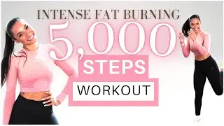 5000 STEPS IN 30 MIN WALKING WORKOUT AT HOME | Calorie Burning Super Sweaty Fast Walking