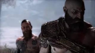 God of War (2018) - First Boss Battle Gameplay - Standard PS4