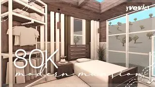 80K MODERN ROLEPLAY MANSION (NO-GAMEPASS) | BLOXBURG SPEEDBUILD