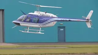 G-BZNI ❌ 🚁 Bell 206B-2 Jet Ranger I| 🎥🚁‼️ Shobdon Airfield Hereford @redfox111 23/8/24  🚁 🎦 👀🔵