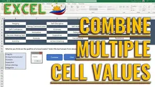 Excel Combine Multiple Cell Values Into One VBA