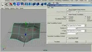 Using NURBS surfaces to produce Polygon Surfaces in Maya