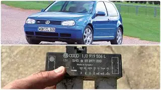 Radiator Cooling Fan & A/C Compressor not working? Replace fan control module (FCM) VW Golf 4, Jetta