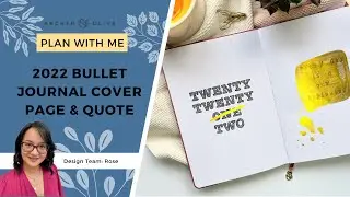 Setting Up A New Bullet Journal 2022 | Bullet Journal Cover Page & Quote Page