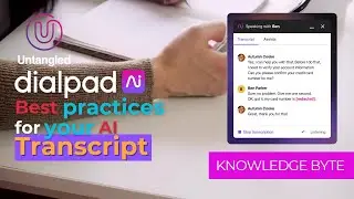 Turn on Dialpad Ai Transcription and watch it learn over time