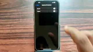how to turn on off keyboards feedback sound on iphone 15 pro max