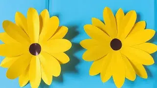 Membuat Bunga Matahari dari Kertas Origami || Beautiful Paper Sunflower Tutorial
