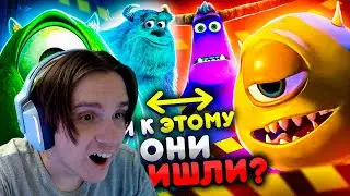 КАК СКАТИЛАСЬ КОРПОРАЦИЯ МОНСТРОВ? От Шедевра Пиксар до сериала ДИСНЕЙ ПЛЮС! ( Уголок Акра ) Реакция