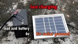 how to charge a lead acid battery with solar panel | ElectronicTamil battery charge with solar panel