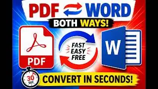 How to Convert PDF to Word and Word to PDF