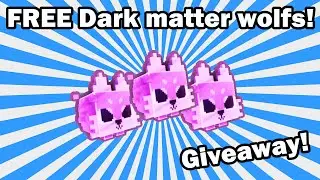 Roblox Pet Simulator X giveaway! Giving away 10+ Dark Matter Pixel Wolf's