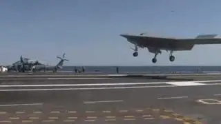 X-47B First Touch and Go Landing