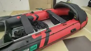 Лодка Gladiator C420AL Красно-черная  БУ (51)