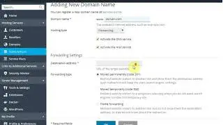 How to create a forwarding domain in Plesk