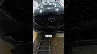 A black car covered in bitumen arrived at the detailing shop, and the owner ended up with a serio...