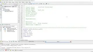 Tutorial 1: Verilog code of Half adder in structural level of abstraction