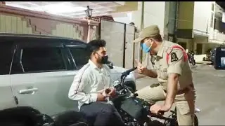 #Curfew Live Vido Cycle Per Apni Night Duty Anjam Deta Howa|CI Syed Abdul Qadar Jelani Falaknuma PS@