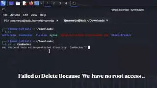 kali linux error: rm: descend into write-protected directory 2023