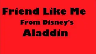 Friend Like Me from Disney's Aladdin