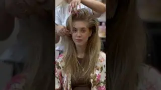 Объем с помощью фена и браша