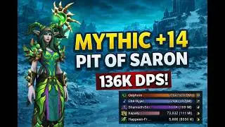136K DPS Feral Druid in +14 Pit of Saron?! 🐾 (WoW Mythic+)
