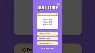 Who is The Father Of C Language | History of C Language #shorts