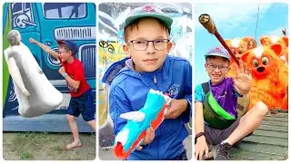 PacMan, Siren Head, Granny, Rainbow Friends and SCP in real life | Compilation VFX #shorts