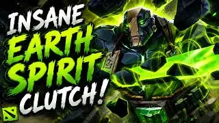 Grandmaster Earth Spirit High Ground Defense Clutch 🤯 | Dota 2 Ranked