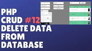 PHP And MySQL CRUD (Insert,Update,Delete) Tutorial - PART 12  DELETE DATA FROM DATABASE