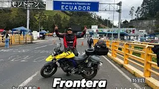 Crossing the Colombia - Ecuador border 🇪🇨 SUZUKI BABY VSTROM