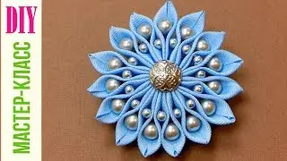 How to make a BEAUTIFUL FLOWER of Ribbon - DIY NataliDoma