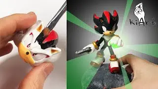 Create Shadow the Hedgehog 🦔+ Chaos emerald💎 with Clay / Clay Art / Sculpey [kiArt ]