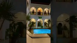 A beautiful medina with a pool ✨🇲🇦