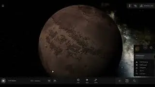 Collision between worlds seen throuought the horizon! (Simulation)