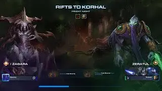 StarCraft 2 Co-Op Mutation #444 - Fright Night. Zagara+Bonus