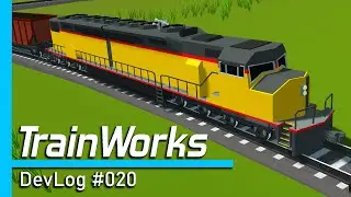 TrainWorks | DDA40X,  Multi-Locomotive, Logs Loader, ... | DevLog #020 #trains #freighttrain #DDA40X