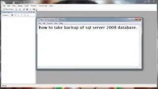 Backup  of SQL Server 2008 Database