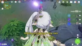 Hilichurls singing in the rain in Genshin Impact