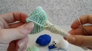 Снеговик крючком (часть 3).Снеговик 