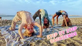 Step By Step Backbends on the beach Kos - Backbend tutorial 