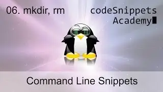 Command Line Tutorial 06. Making Directories and Removing (deleting): mkdir, rm
