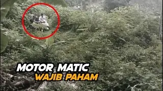 Motor rem blong di jalur Cangar