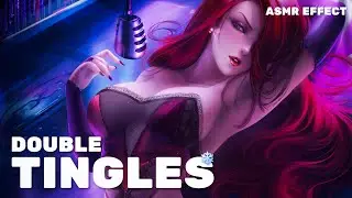 [ASMR Effect] Twin Tongue Fluttering 💞 Ear Licking (No Talking)