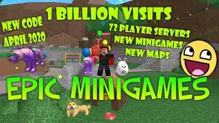 Roblox Epic Minigames 1 BILLION VISITS UPDATE New Minigames April/May 2020 Code + Party Popper Badge