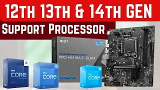 Msi Pro H610 M-S Motherboard Support Intel Processor 12th 13th and 14th Gen CPU